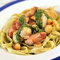 Salmon Seared Tagliatelle