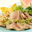 Grilled Tenderloin with Cumin, Green Tomatillos